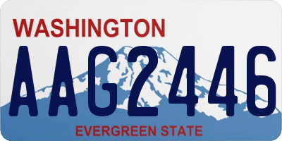 WA license plate AAG2446