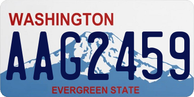 WA license plate AAG2459