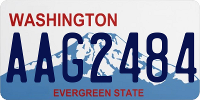WA license plate AAG2484