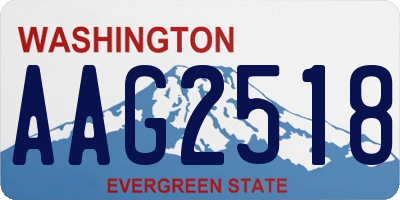 WA license plate AAG2518