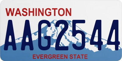 WA license plate AAG2544