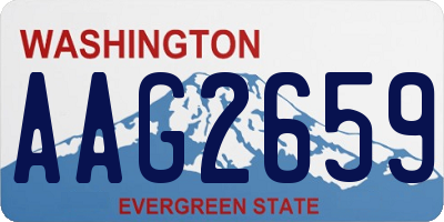 WA license plate AAG2659