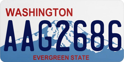 WA license plate AAG2686