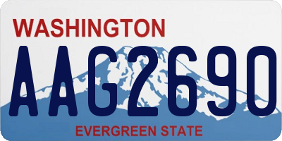 WA license plate AAG2690
