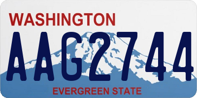 WA license plate AAG2744
