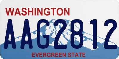 WA license plate AAG2812