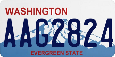 WA license plate AAG2824