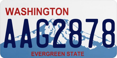 WA license plate AAG2878