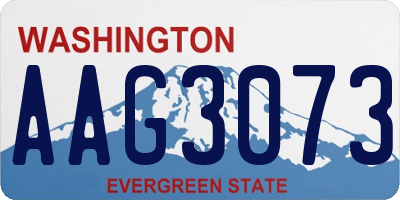 WA license plate AAG3073