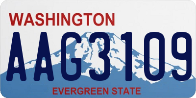 WA license plate AAG3109