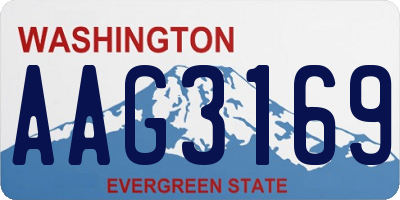 WA license plate AAG3169