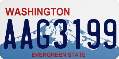 WA license plate AAG3199