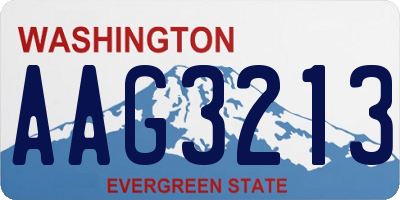 WA license plate AAG3213
