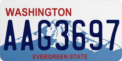 WA license plate AAG3697