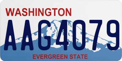 WA license plate AAG4079