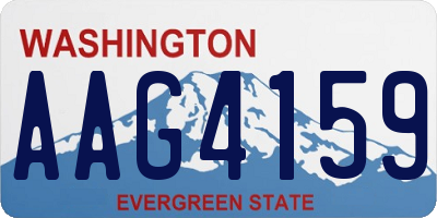 WA license plate AAG4159