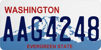WA license plate AAG4248