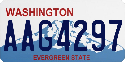 WA license plate AAG4297