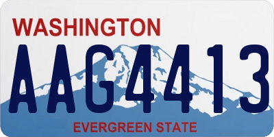 WA license plate AAG4413