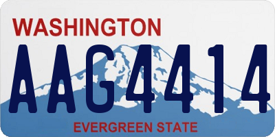 WA license plate AAG4414