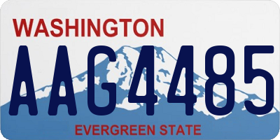 WA license plate AAG4485