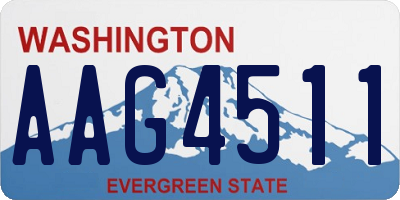 WA license plate AAG4511
