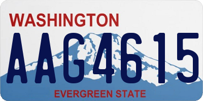 WA license plate AAG4615