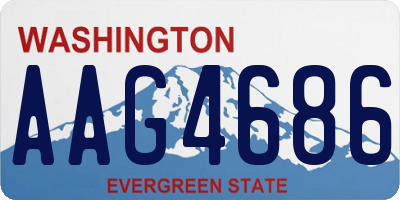 WA license plate AAG4686