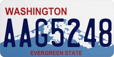 WA license plate AAG5248