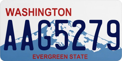 WA license plate AAG5279