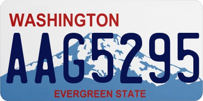 WA license plate AAG5295