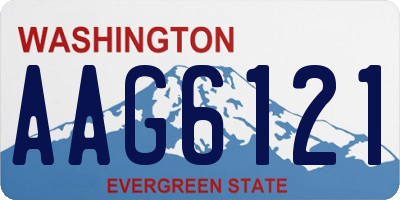 WA license plate AAG6121