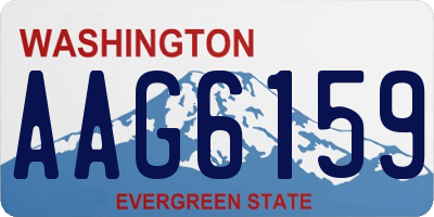 WA license plate AAG6159