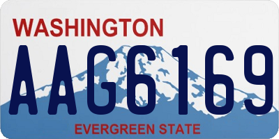 WA license plate AAG6169
