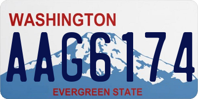 WA license plate AAG6174