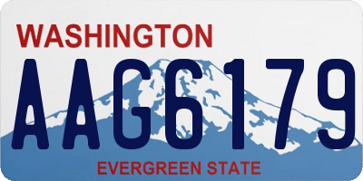 WA license plate AAG6179