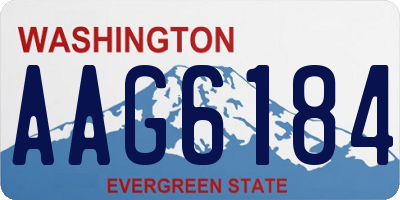 WA license plate AAG6184
