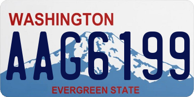 WA license plate AAG6199