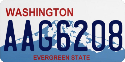 WA license plate AAG6208