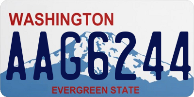 WA license plate AAG6244