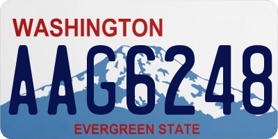WA license plate AAG6248