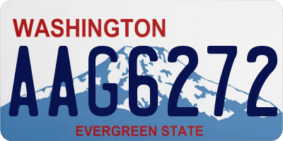 WA license plate AAG6272