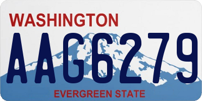 WA license plate AAG6279