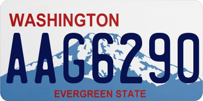 WA license plate AAG6290