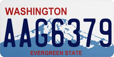 WA license plate AAG6379