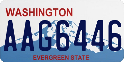 WA license plate AAG6446