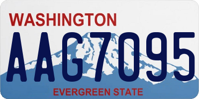 WA license plate AAG7095