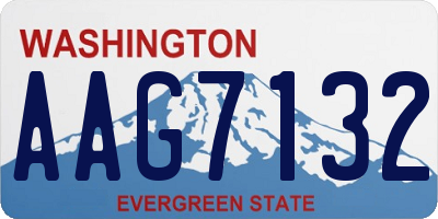 WA license plate AAG7132