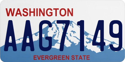 WA license plate AAG7149