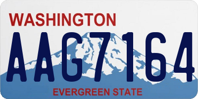 WA license plate AAG7164